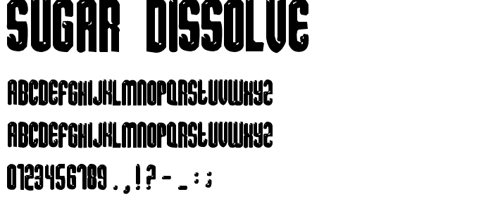sugar [dissolve] font